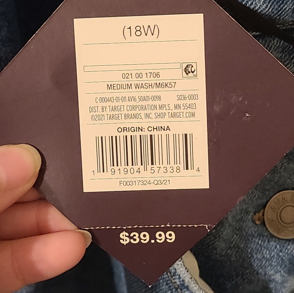 Ava & Viv Blue Denim Overalls - Picture 4 of 7